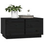 Voir la diapositive 4 : VIDAXL Table basse Noir 80x50x40 cm Bois massif de pin