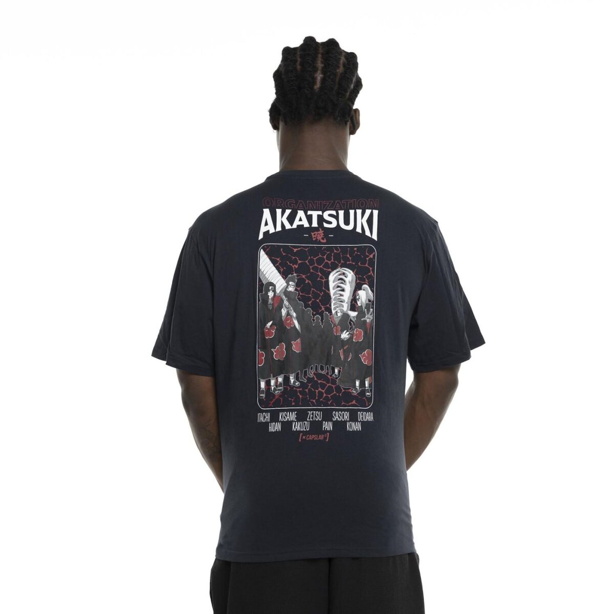 CAPSLAB T-shirt homme Relax fit Naruto Akatsuki