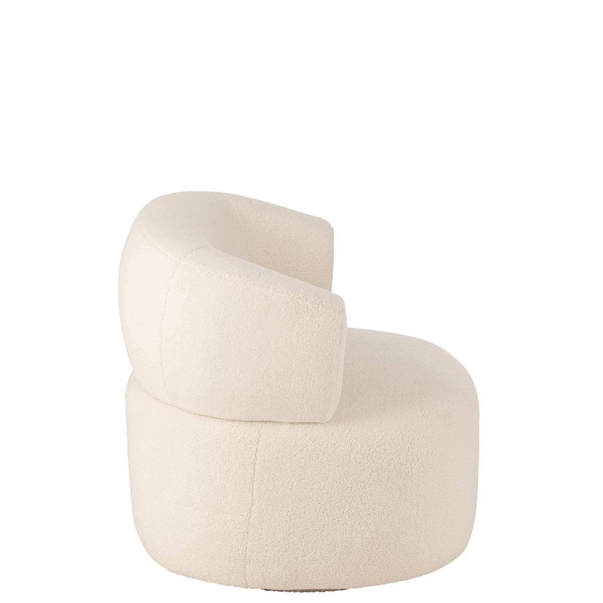 Voir la diapositive 3 : J-LINE Fauteuil lounge design  universe  83cm blanc