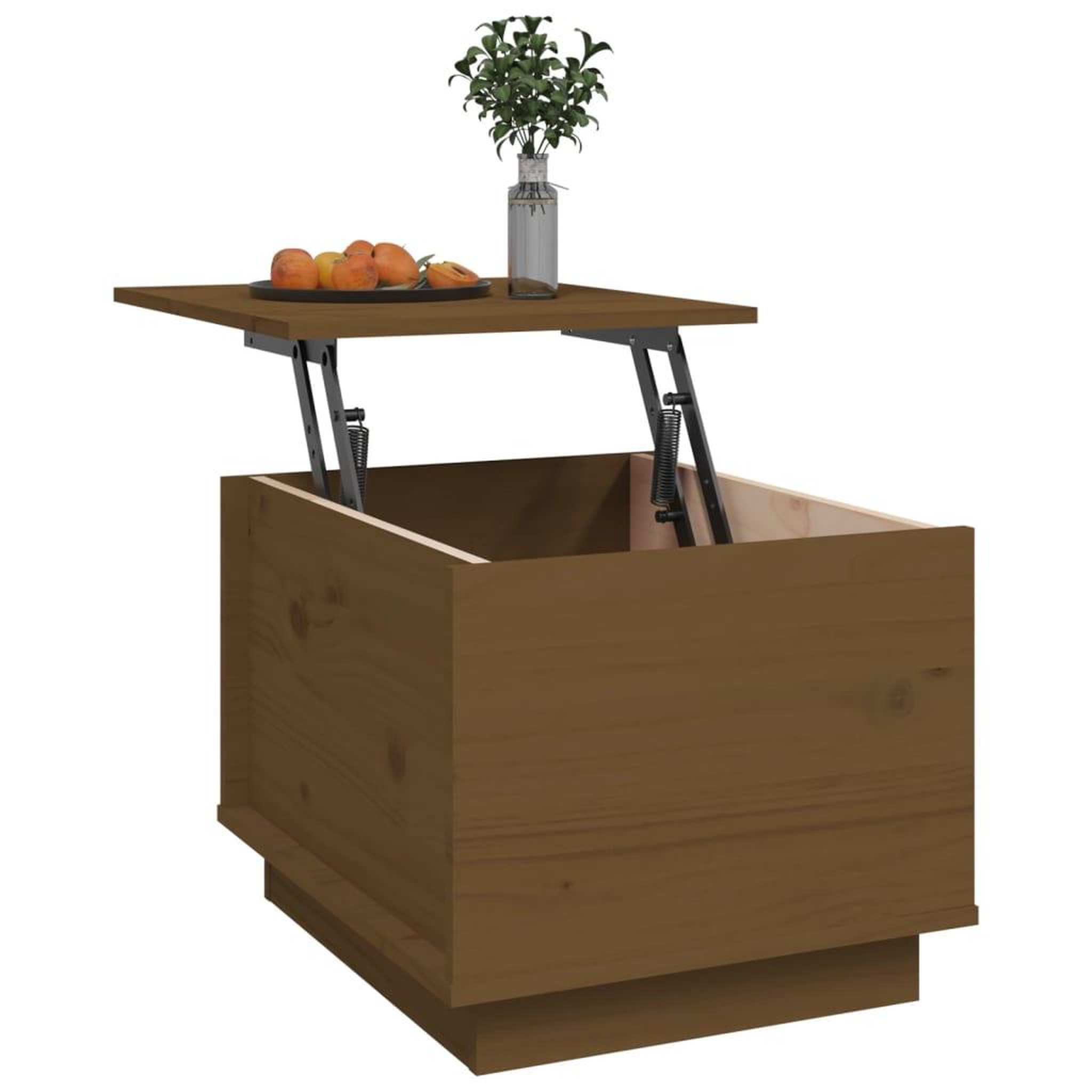 Voir la diapositive 5 : VIDAXL Table basse Marron miel 40x50x35 cm Bois massif de pin