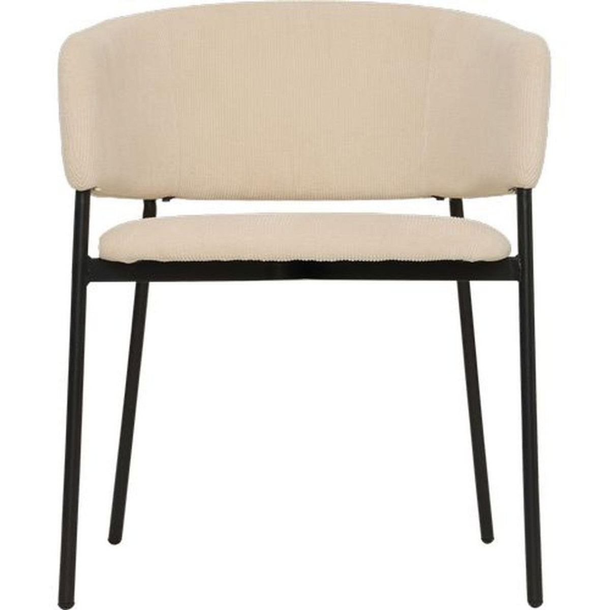 ATMOSPHERA Lot de 2 fauteuils à diner en velours SOLEA