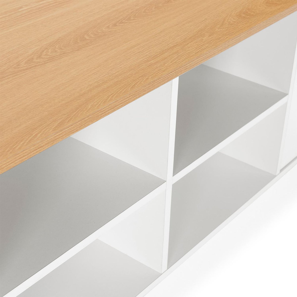 VS VENTA-STOCK Meuble Tv Desi 2 portes couleur Blanc