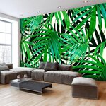 Paris Prix Papier Peint  Tropical Leaves. Coloris disponibles : Multicolore