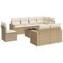 Voir la diapositive 2 : VIDAXL Salon de jardin avec coussins 9 pcs beige resine tressee