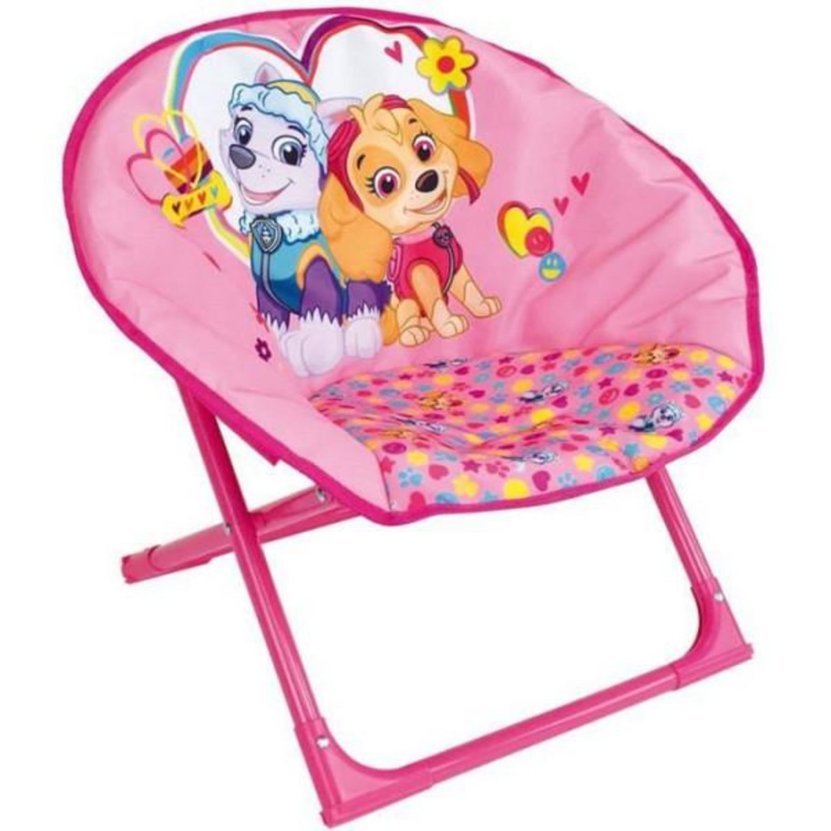 Fun House Fauteuil - Chaise - Bebe - Enfant FUN HOUSE PAT'PATROUILLE Stella Everest Siege lune - Pliable - H.47 x l.54 x P.42 cm - Pour enfant