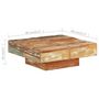 Voir la diapositive 6 : VIDAXL Table basse 80x80x28 cm Bois de recuperation massif