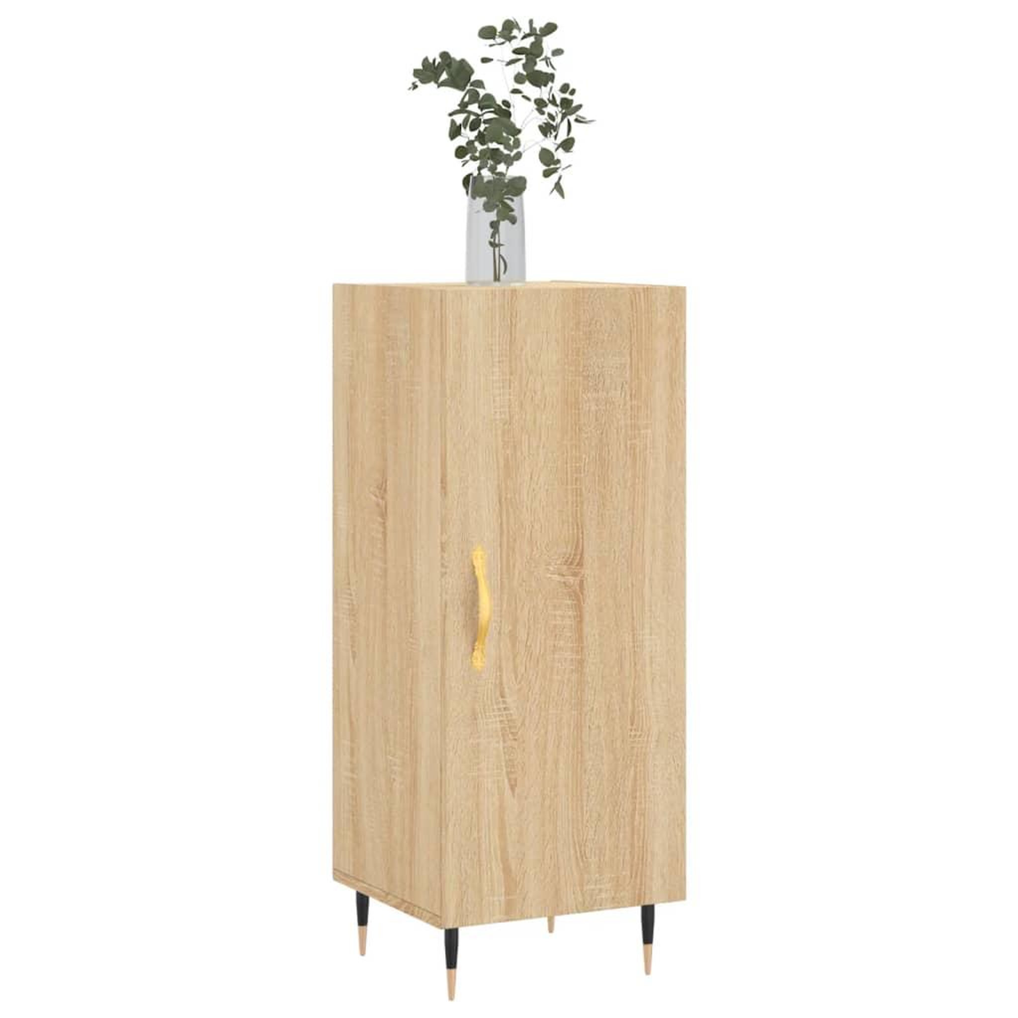 Voir la diapositive 3 : VIDAXL Buffet Chene sonoma 34,5x34x90 cm Bois d'ingenierie