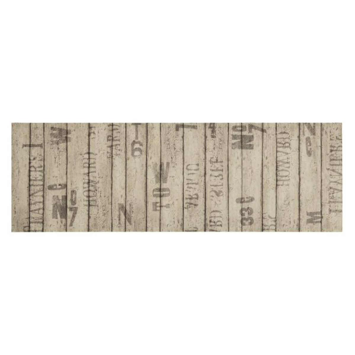 VIDAXL Tapis de cuisine lavable impression de cloture 60x180cm velours