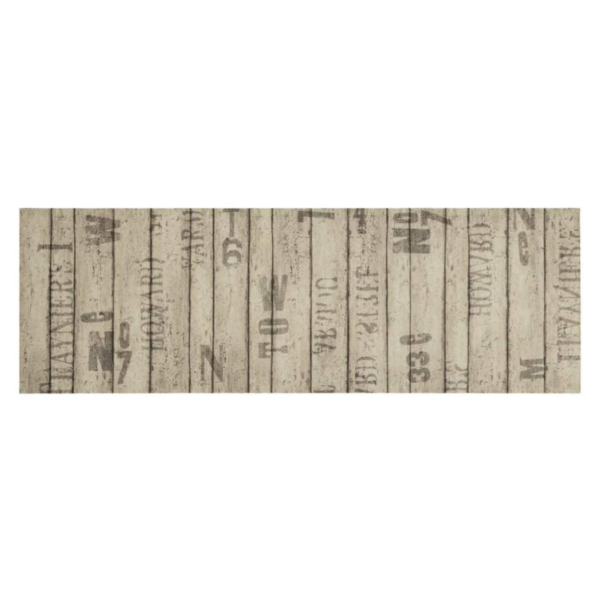 VIDAXL Tapis de cuisine lavable impression de cloture 60x180cm velours