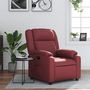 Voir la diapositive 1 : VIDAXL Fauteuil inclinable Rouge bordeaux Similicuir