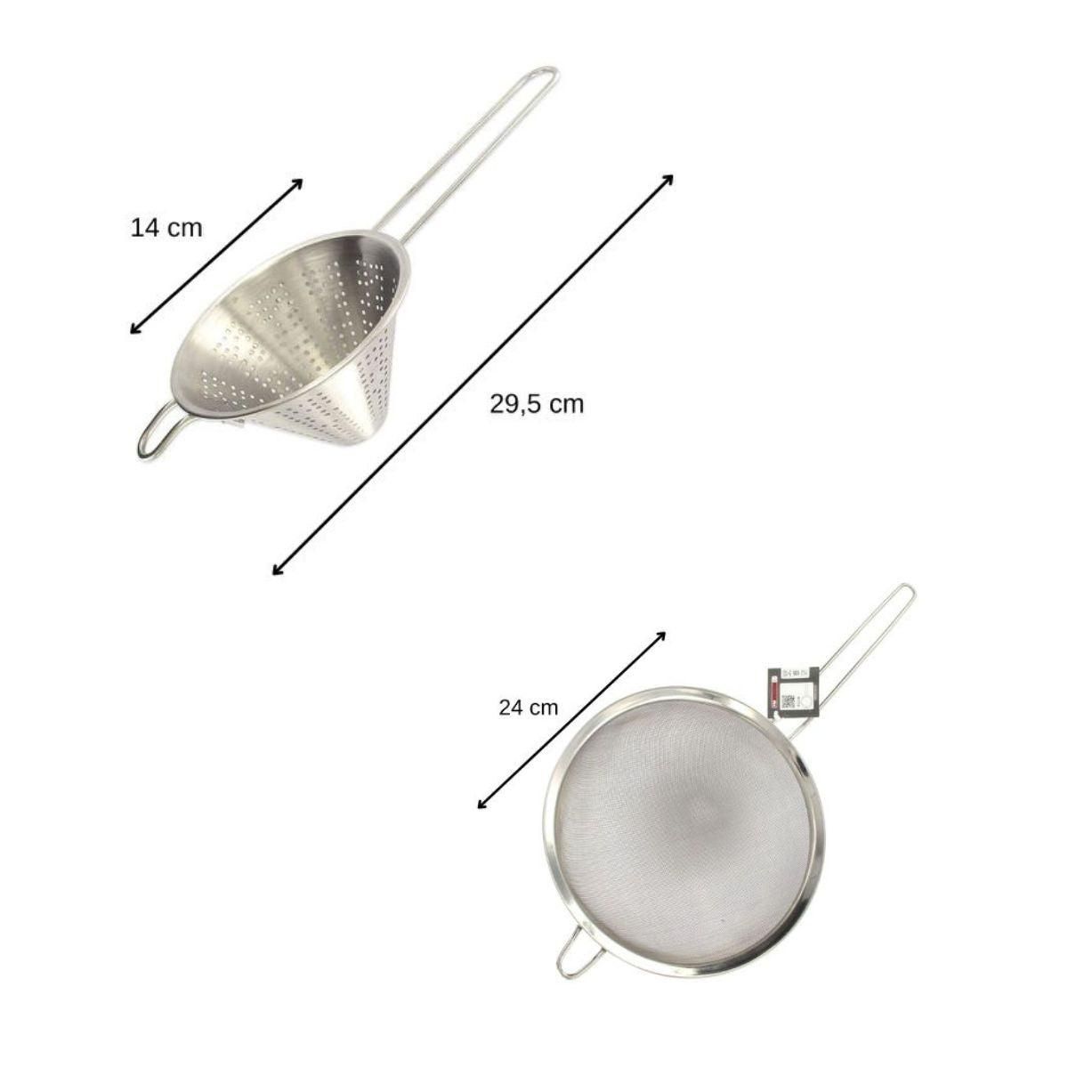 FM PROFESSIONAL Lot d'une passoire et un chinois FM Professional Gourmet Edition