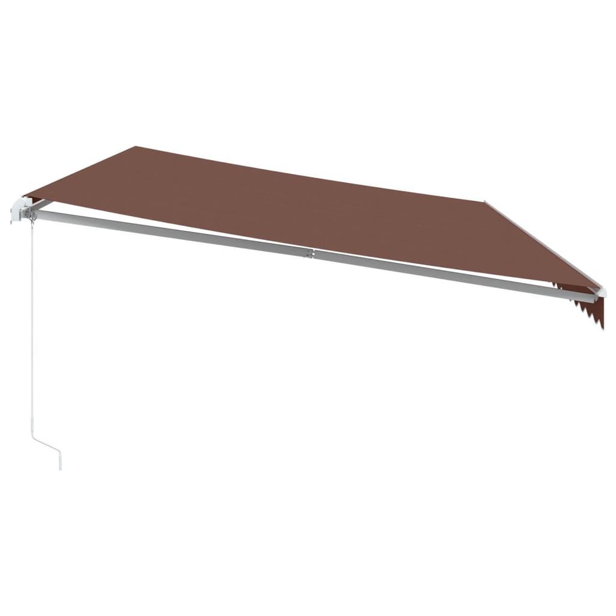 Voir la diapositive 5 : VIDAXL Auvent manuel retractable avec LED marron 600x300 cm