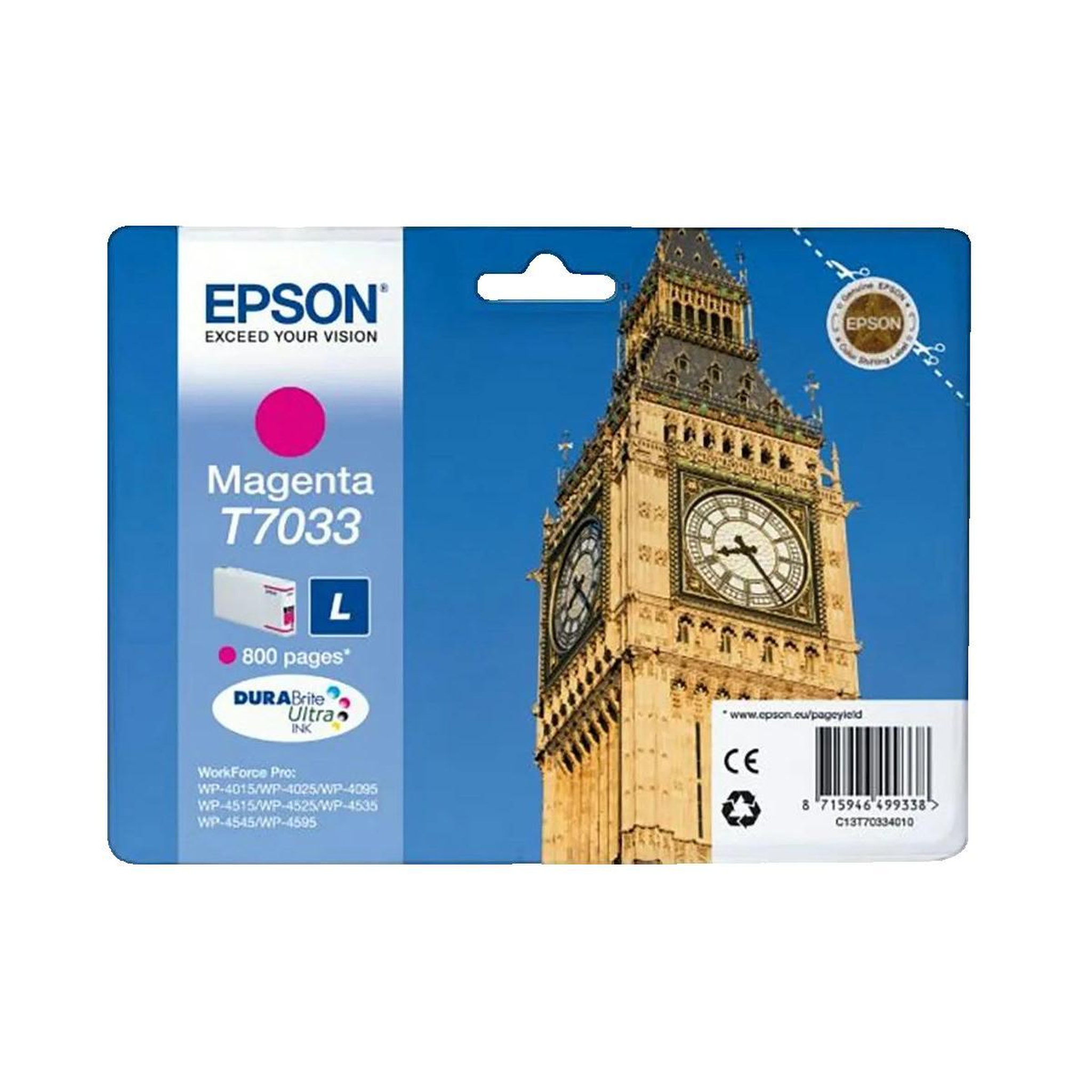 Voir la diapositive 2 : Epson Cartouche d'encre Epson 8715946499338 Magenta