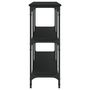 Voir la diapositive 5 : VIDAXL Table console noir 200x29x75 cm bois d'ingenierie