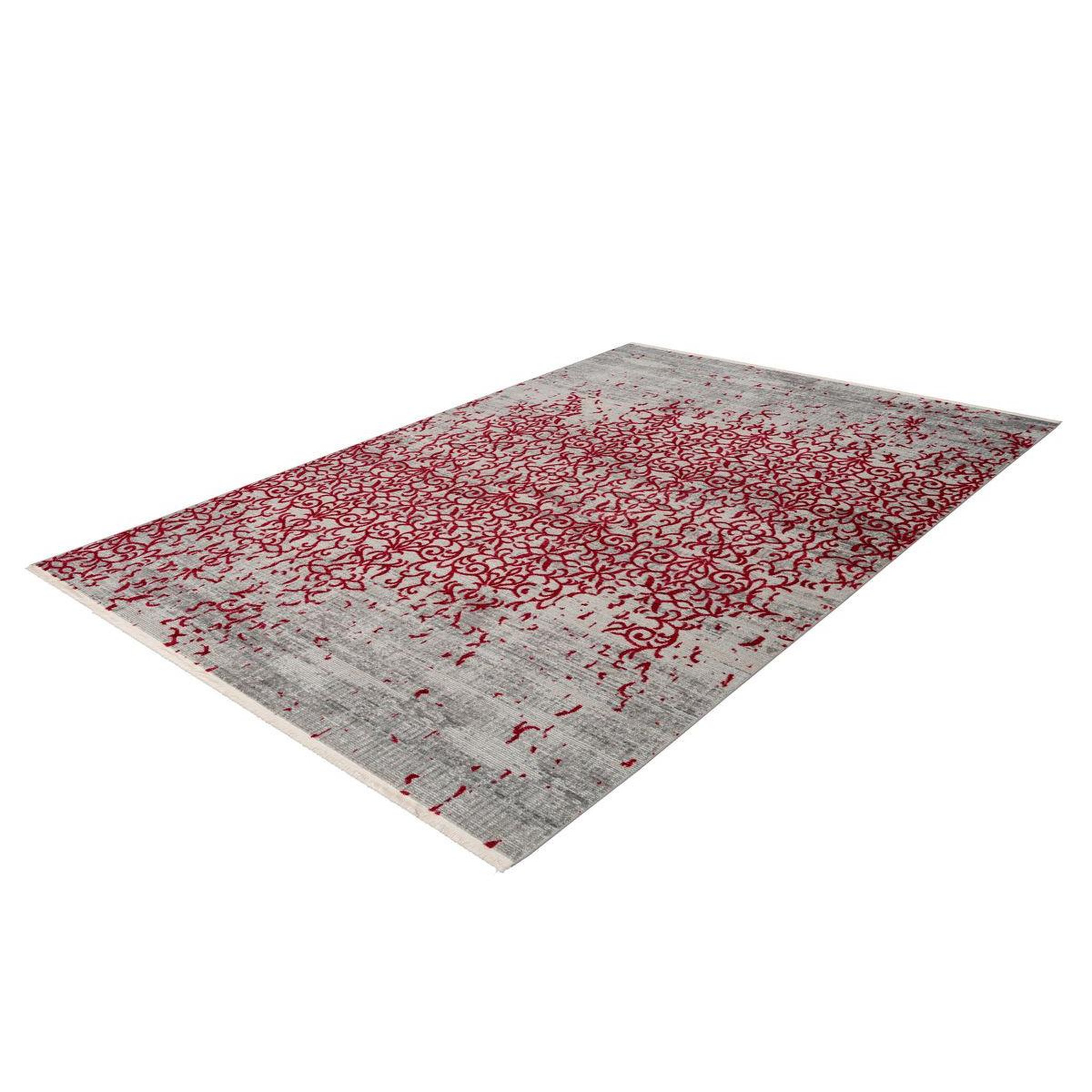 Voir la diapositive 4 : Paris Prix Tapis vintage à franges  baroque ii  rouge