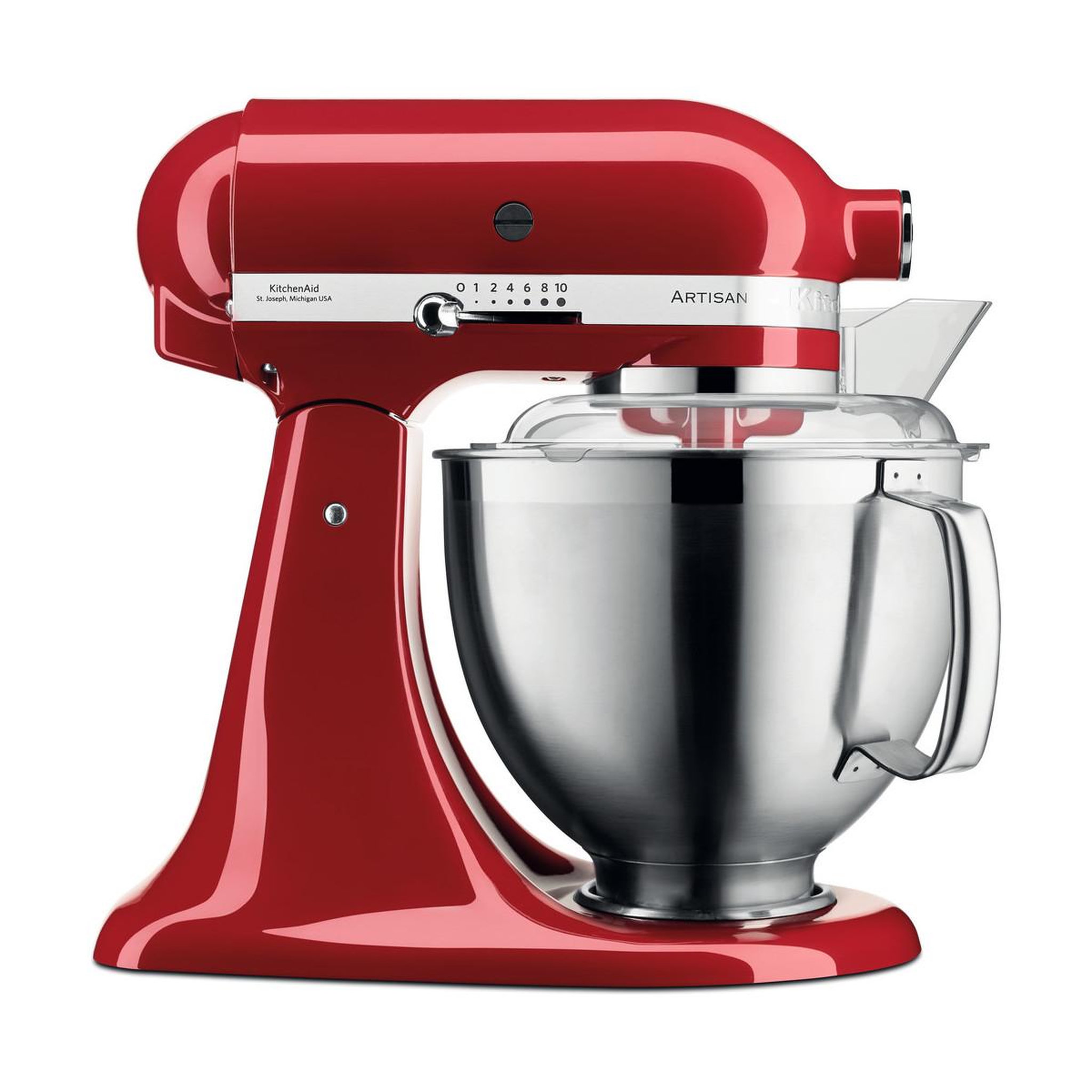 Voir la diapositive 2 : KitchenAid Robot pâtissier KitchenAid 5KSM185PSEER Rouge Empire