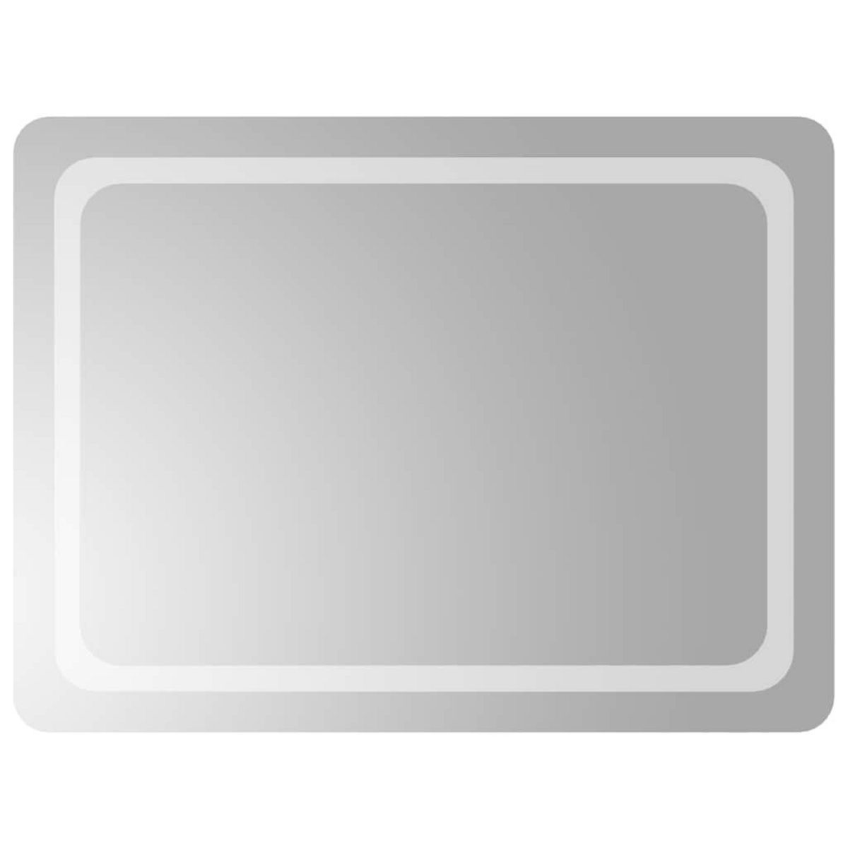 VIDAXL Miroir de salle de bain a LED 80x60 cm