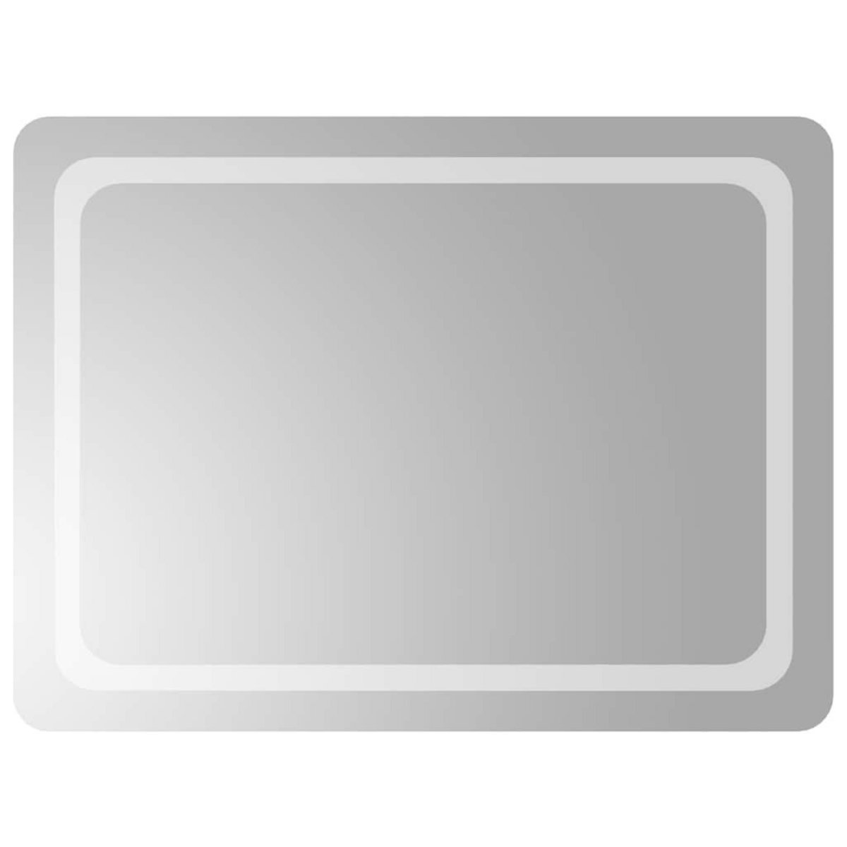 VIDAXL Miroir de salle de bain a LED 80x60 cm