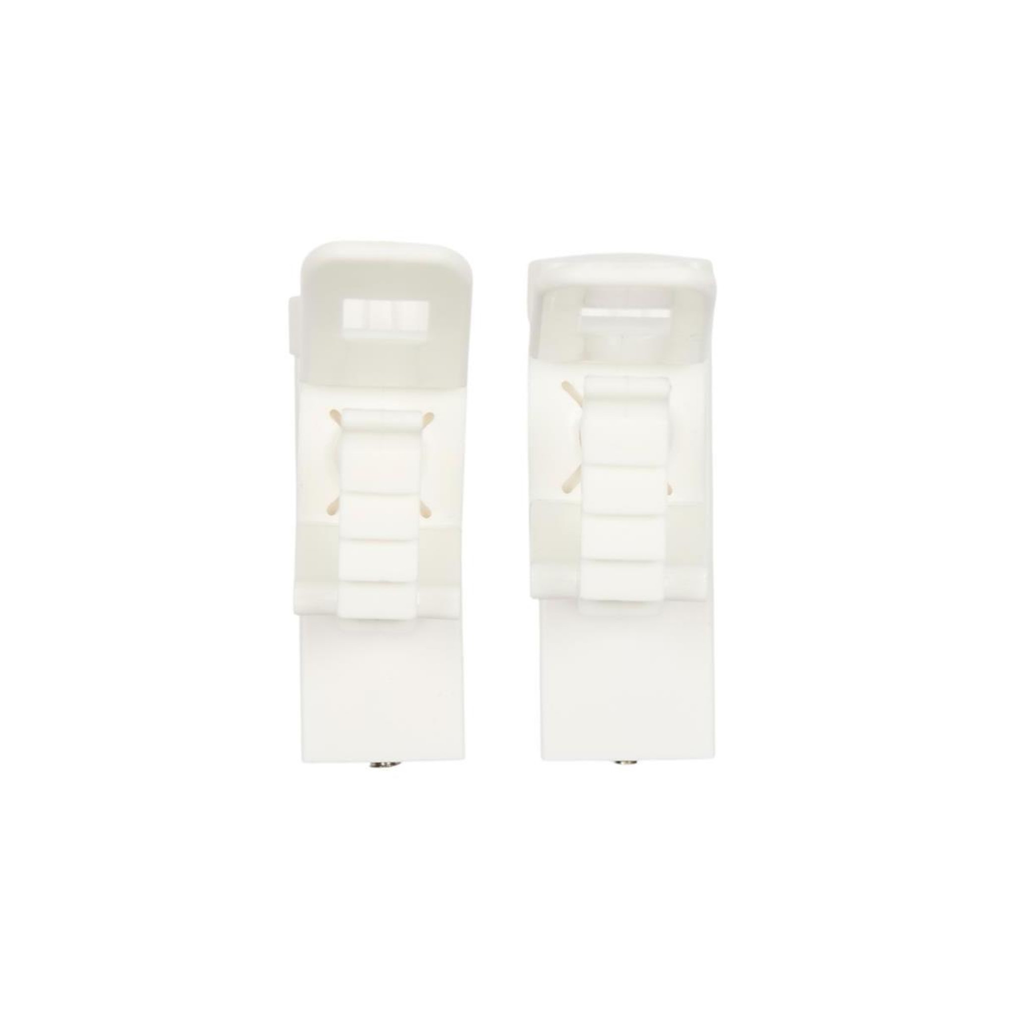 Je cherche une idee Lot de 2 supports de tringle  clips  6cm blanc