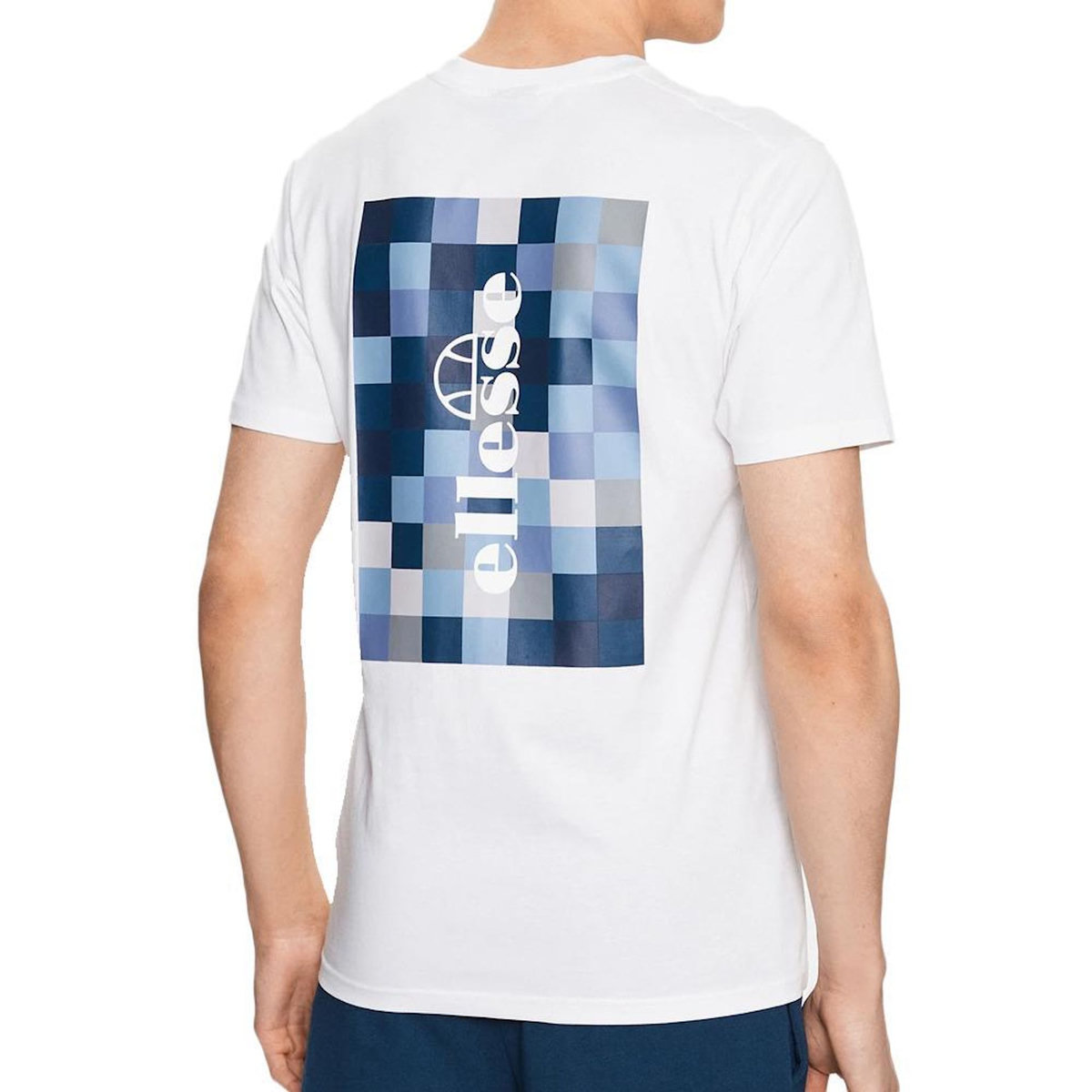 ELLESSE T-shirt Blanc/Bleu Homme Ellesse Chello