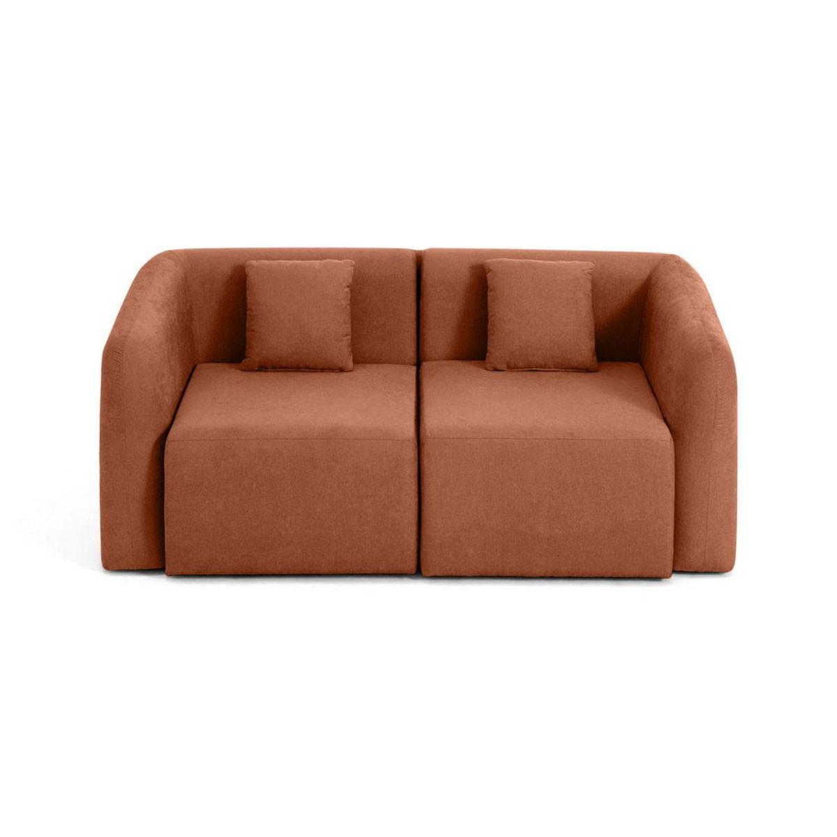 LISA DESIGN Ikare - canapé modulable 2 places - en tissu