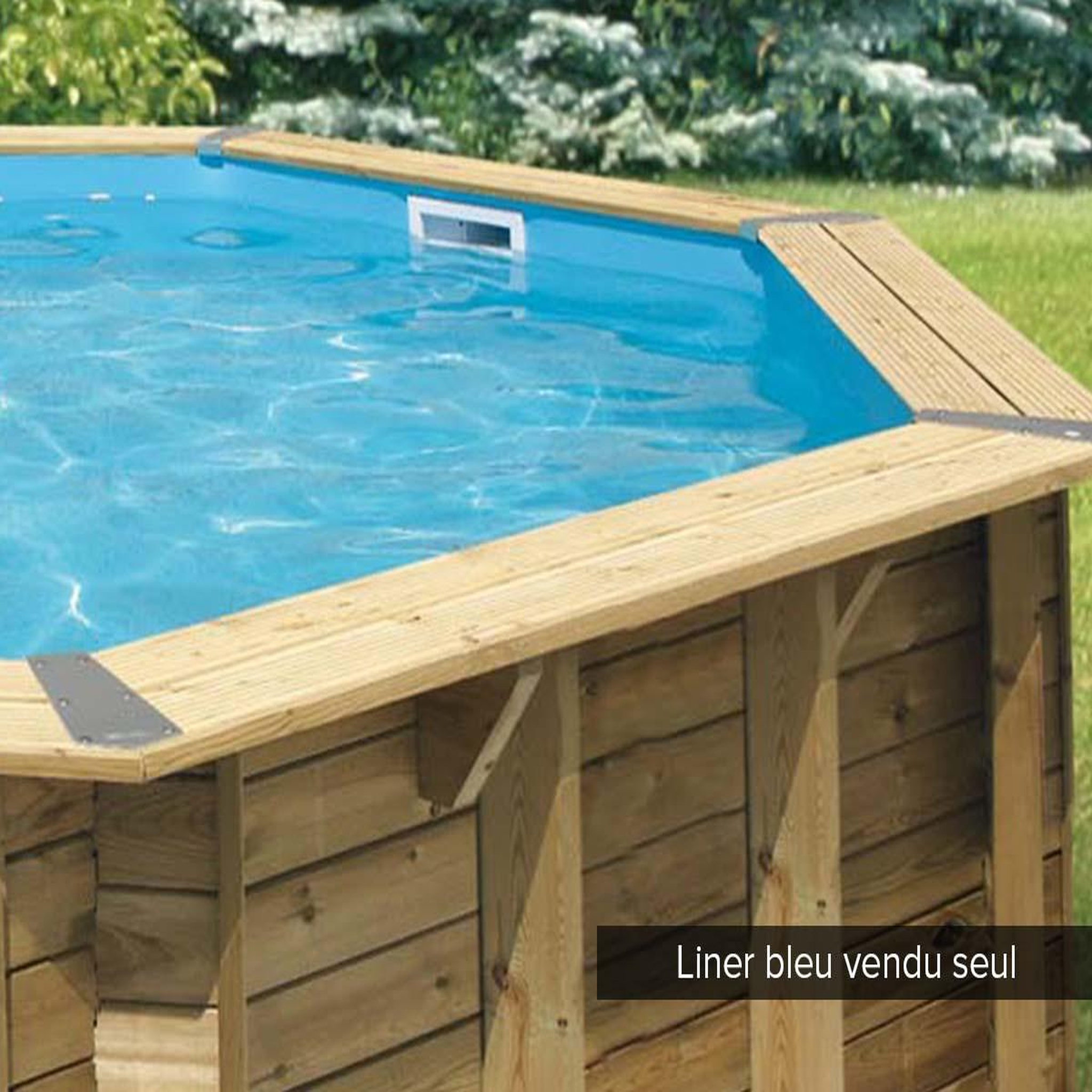 Ubbink Liner seul bleu pour piscine bois océa 6,10 x 4,00 x 1,30 m - ubbink