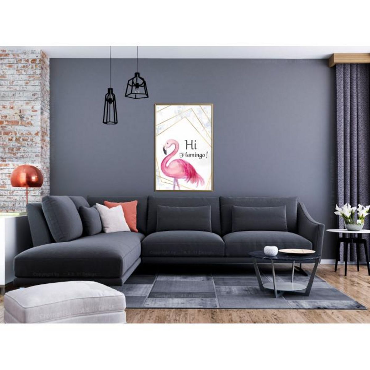 Paris Prix Affiche Murale Encadrée  Pink Visitor