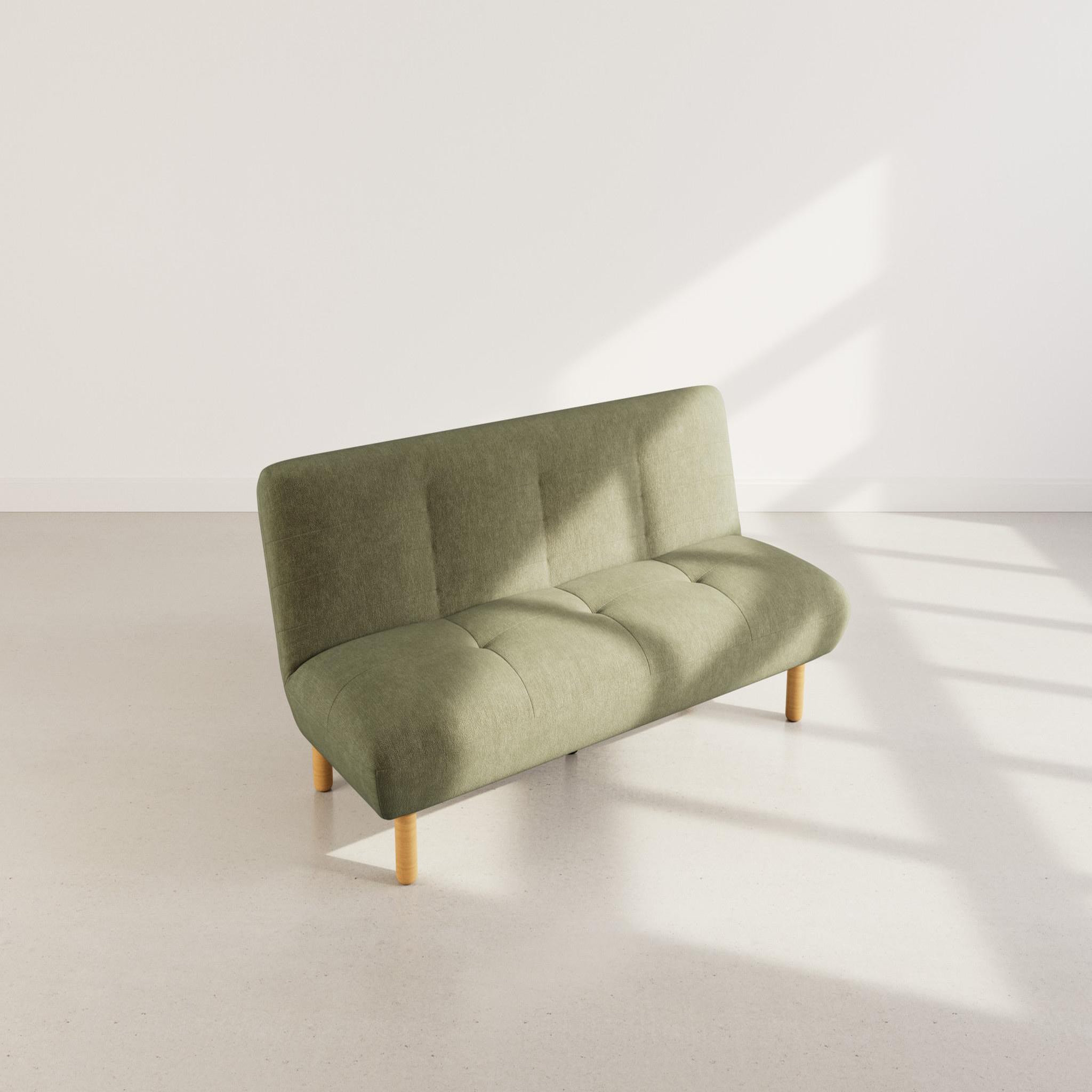 Voir la diapositive 6 : BEST MOBILIER Soan - banquette 2 places convertible clic-clac en velours texturé