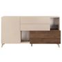 Voir la diapositive 2 : BEST MOBILIER Estelle - buffet bas - 2 portes et 2 tiroirs - 181 cm