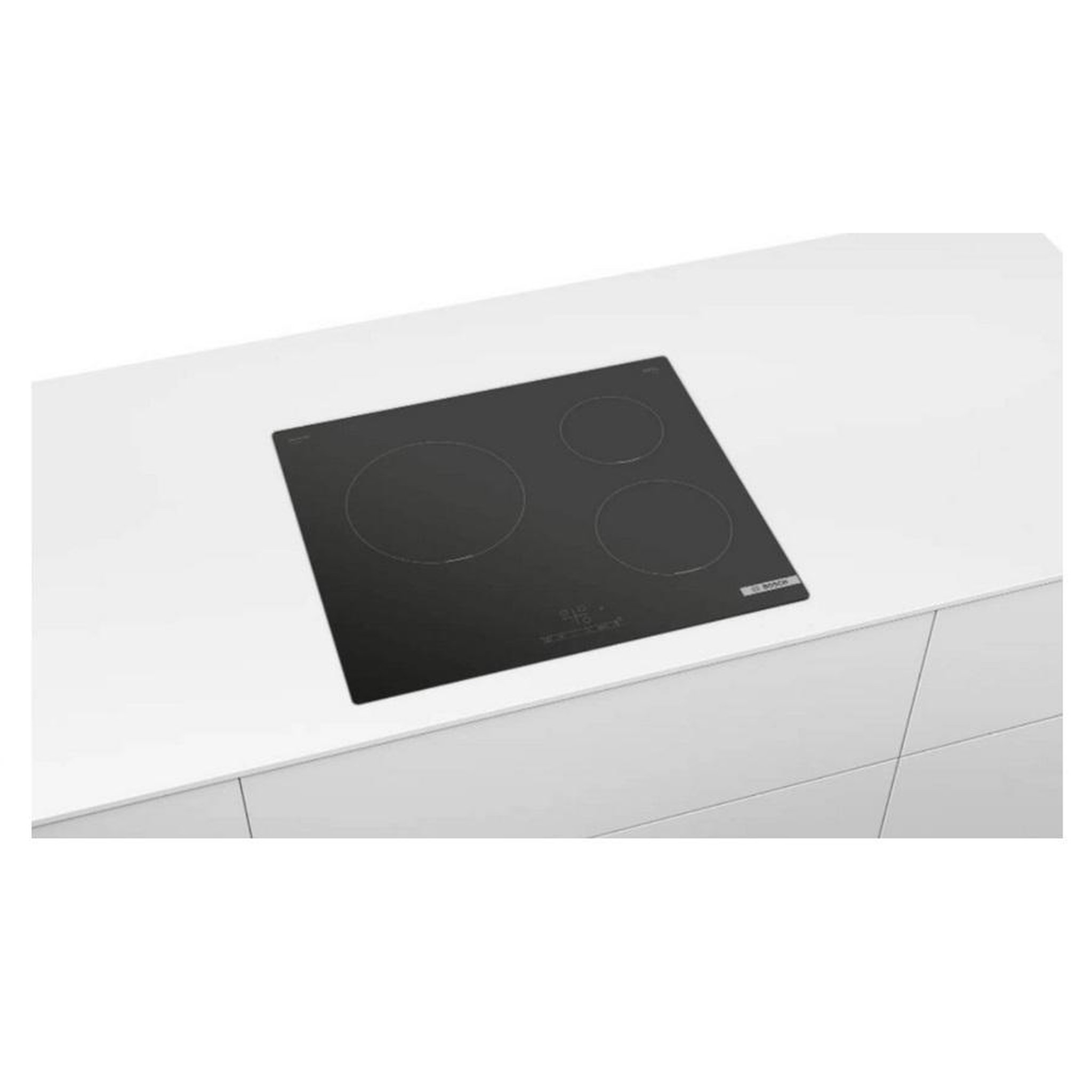 Voir la diapositive 3 : BOSCH Table de cuisson à induction 60cm 3 feux noir - puc611bb5e