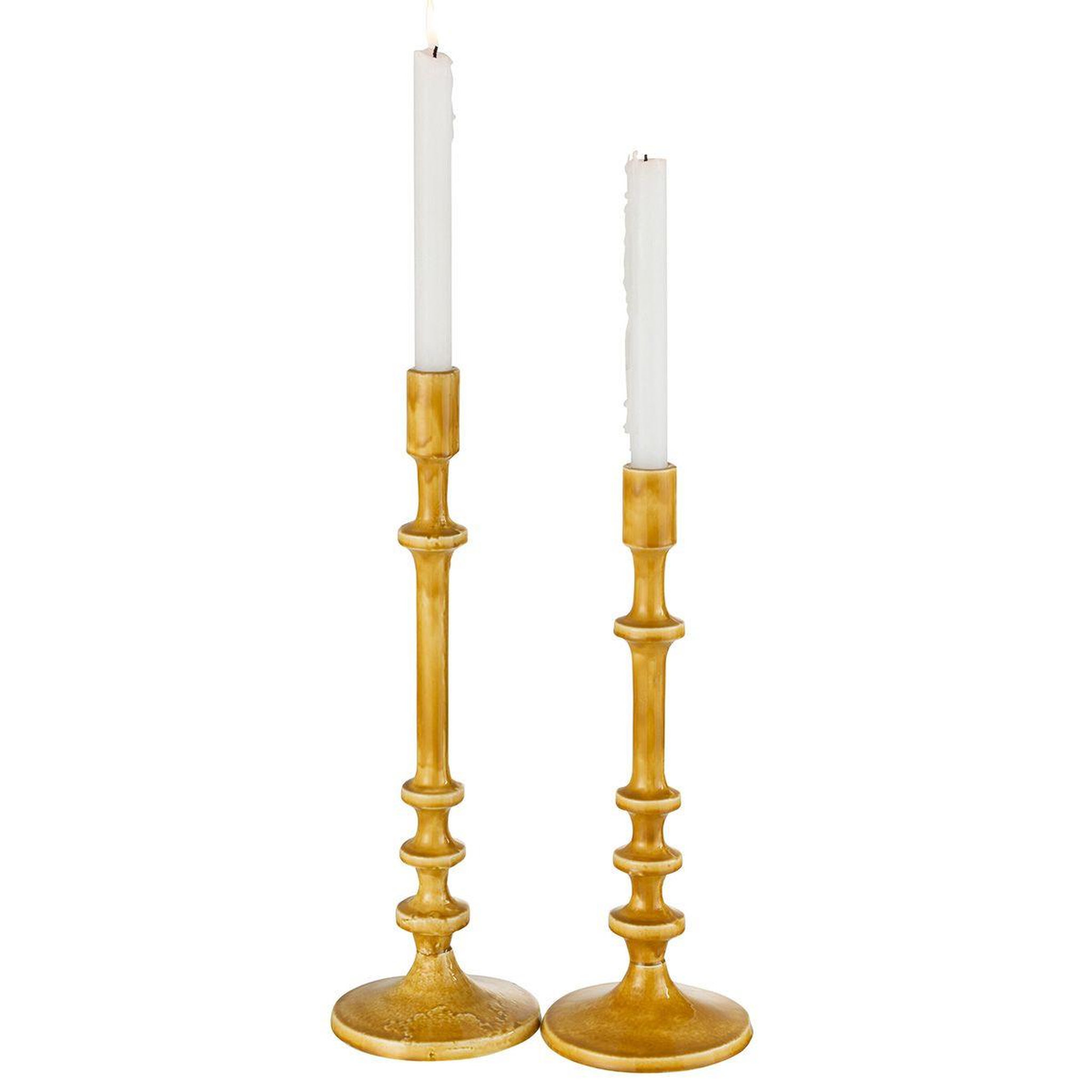 Voir la diapositive 4 : J-LINE Chandelier Design Métal  Sévilla  40cm Ocre