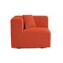Voir la diapositive 4 : LISA DESIGN Arty - module d'assise droit - en tissu mailles 3d