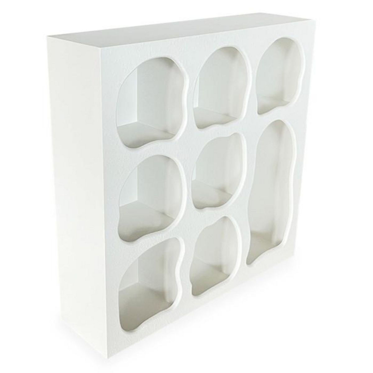 Paris Prix Étagère Organique 8 Niches  Pearlie  58cm Blanc