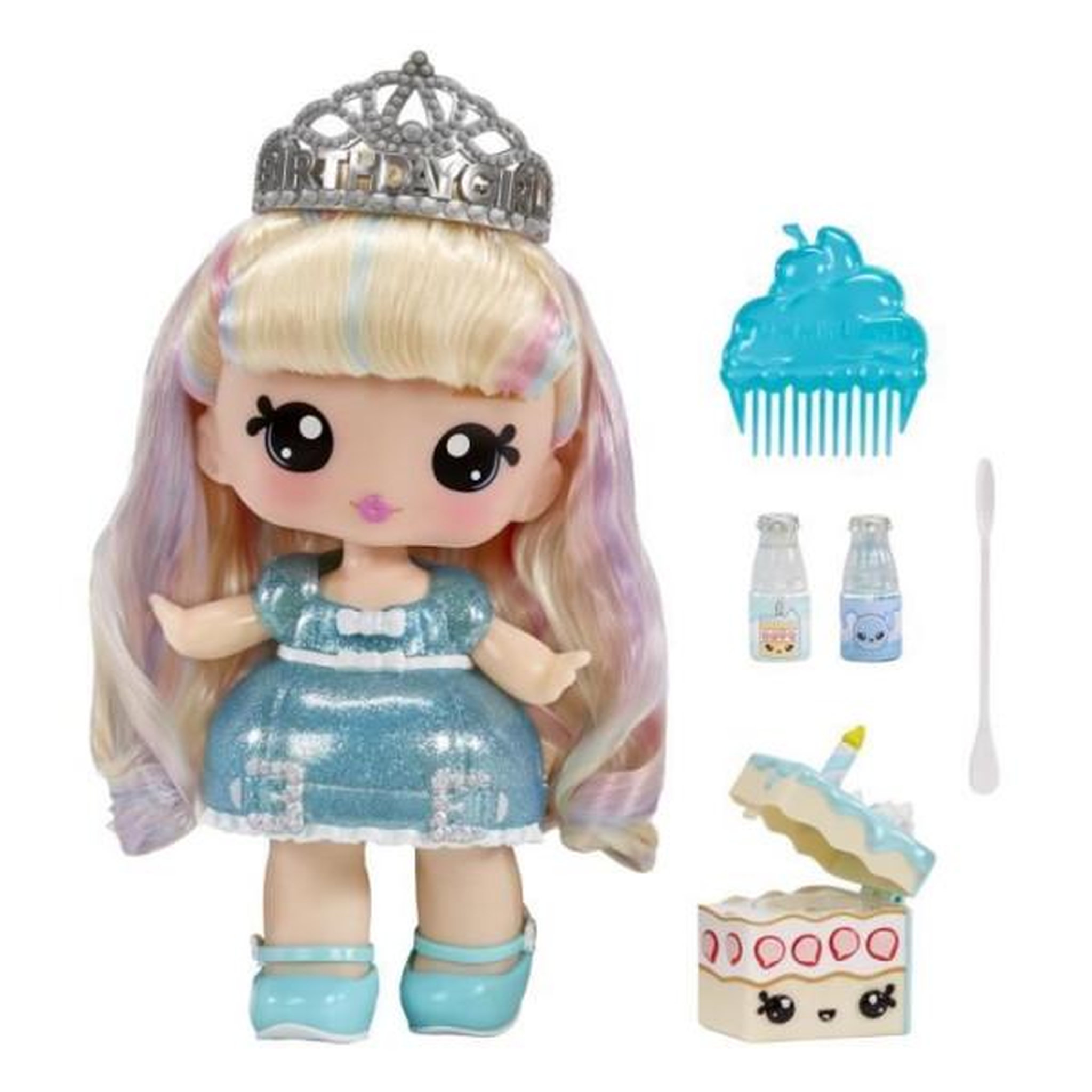 Voir la diapositive 5 : L.O.L. SURPRISE! Yummiland - 1 poupée 10 cm et un gloss pailleté a créer - Callie - Goût gâteau d'anniversaire - Des 4ans