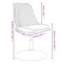 Voir la diapositive 6 : VIDAXL Chaises pivotantes a manger lot de 6 Gris clair Velours