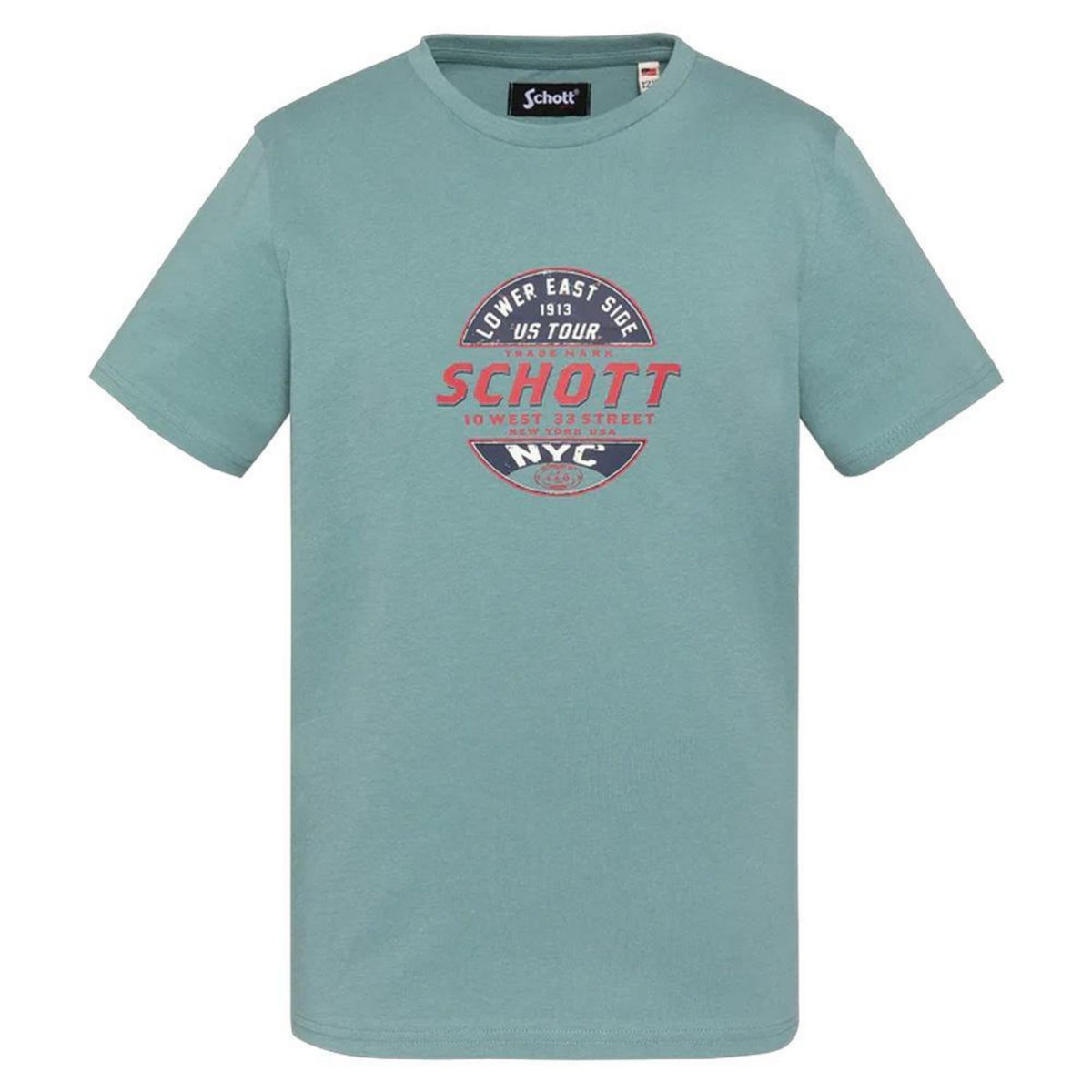 Schott T Shirt  Garçon Schott Print