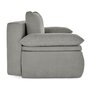 Voir la diapositive 5 : BEST MOBILIER Kurt - canapé 3 places convertible avec coffre en velours texturé