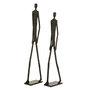 Voir la diapositive 1 : Paris Prix Lot de 2 Statues en Métal  Marche  150cm Noir