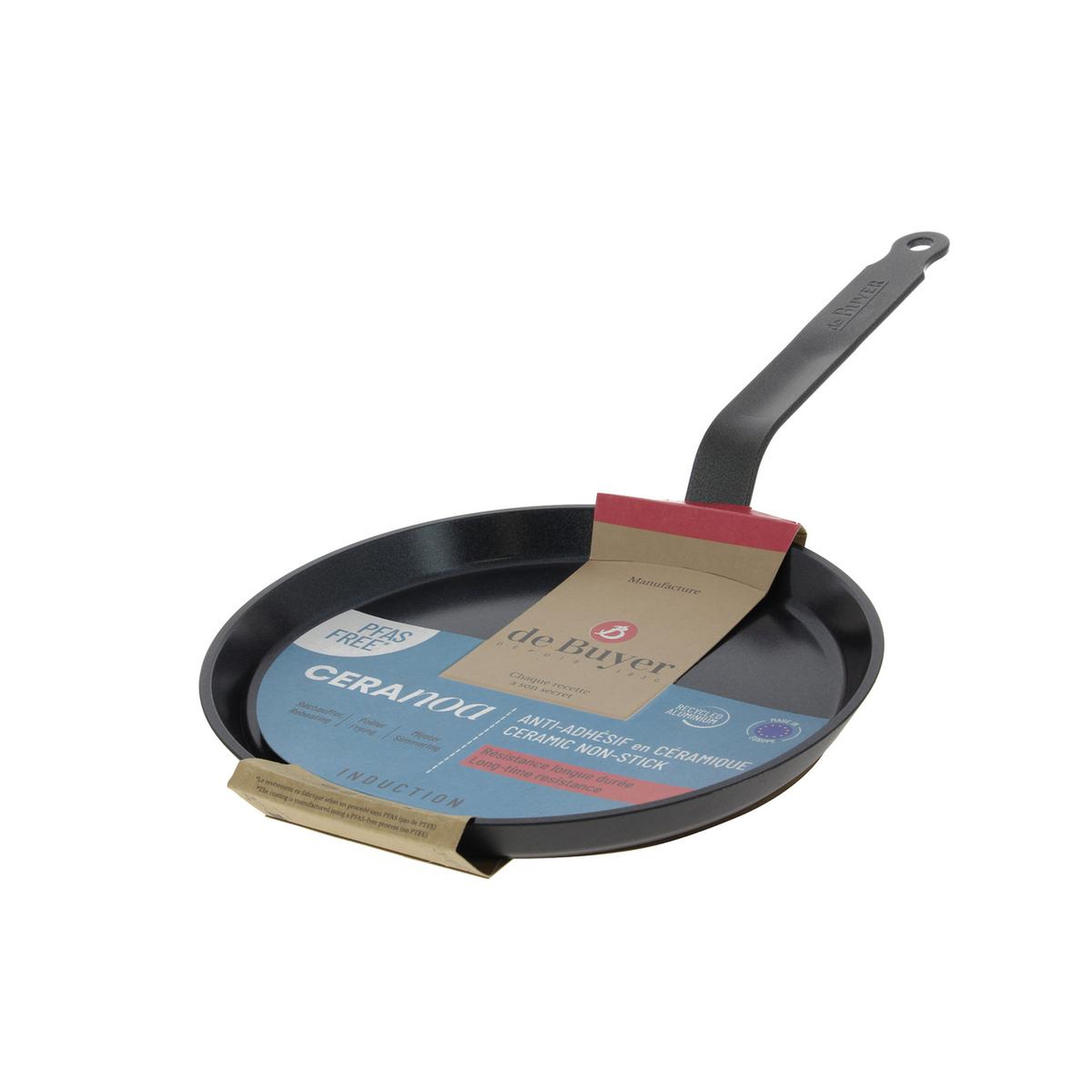 Voir la diapositive 2 : De buyer Crêpière antiadhésive céramique 26cm - 8225.26