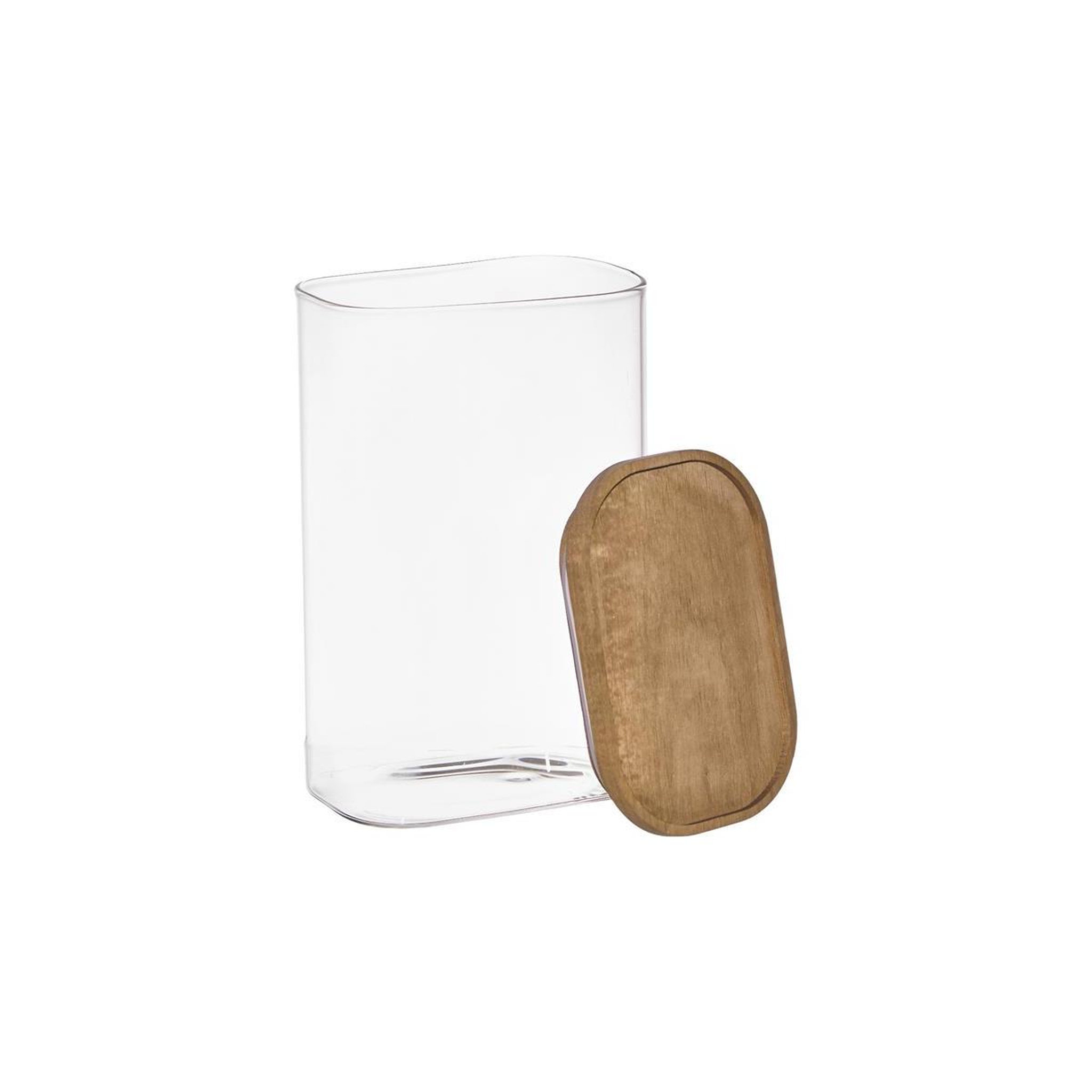 Voir la diapositive 2 : The Home Deco Factory Bocal de conservation  heritage  1,3l transparent & marron