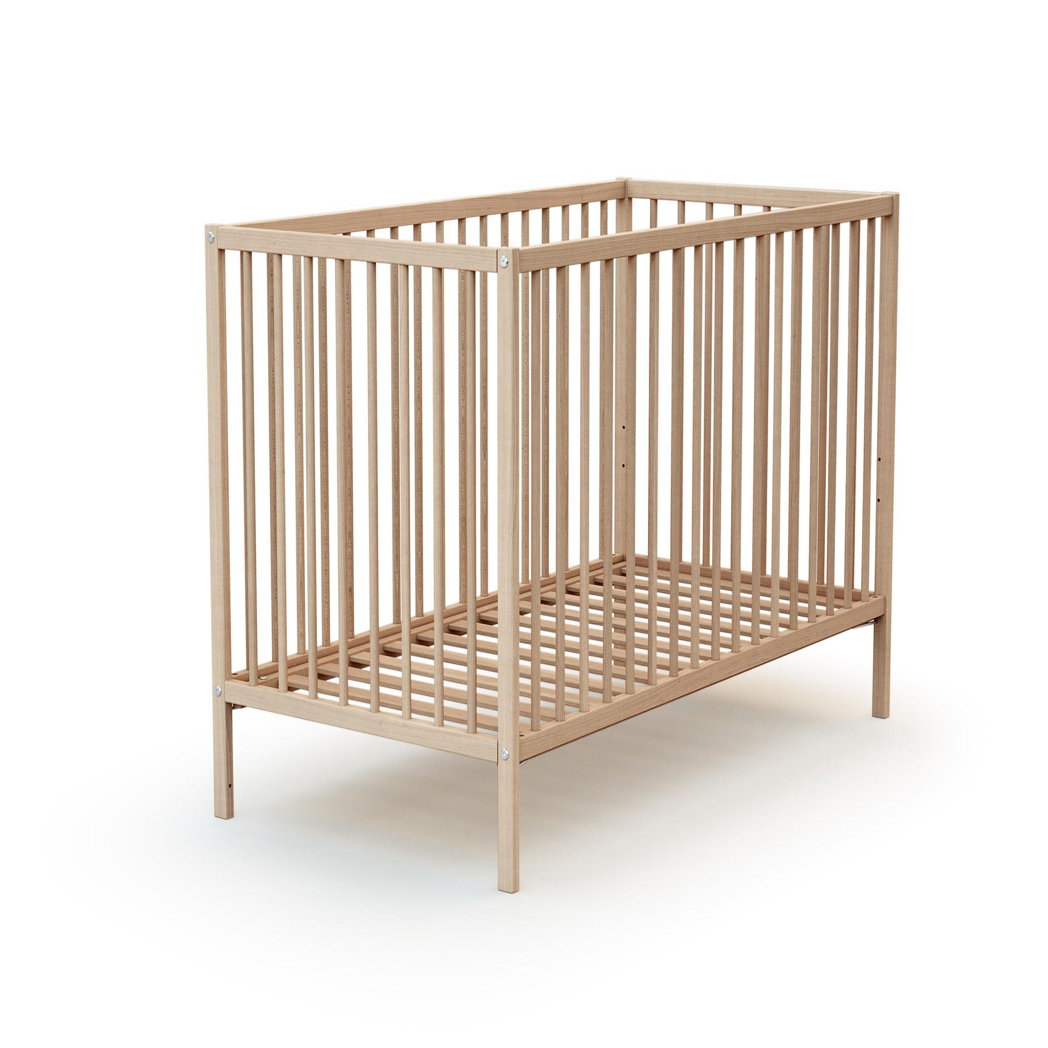 Voir la diapositive 3 : WEBABY Lit bébé en bois avec matelas