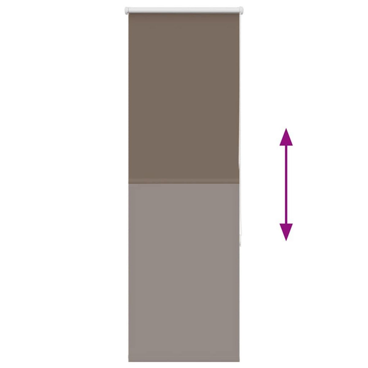 VIDAXL Store enrouleur occultant cafe 60x150cm largeur du tissu 55,7cm