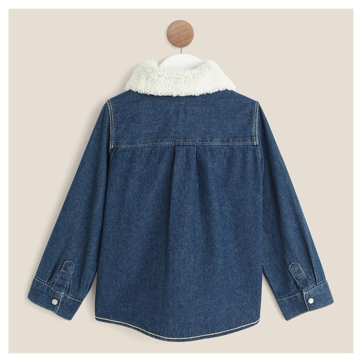 IN EXTENSO Chemise manches longues denim bébé garçon