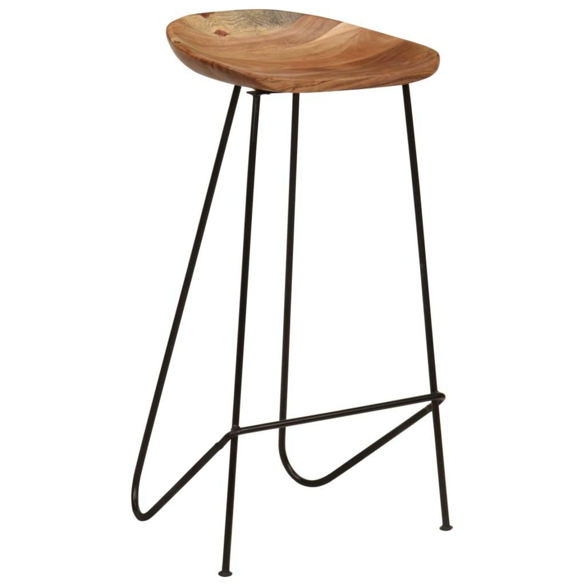 VIDAXL Tabourets de bar lot de 2 bois d'acacia massif