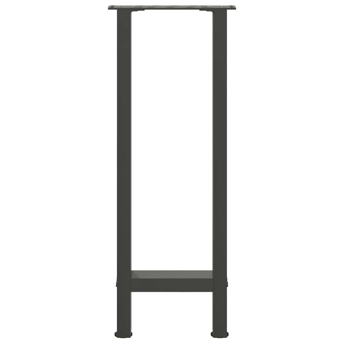 VIDAXL Pieds de table basse anthracite 2 pcs 38x(72-73) cm acier