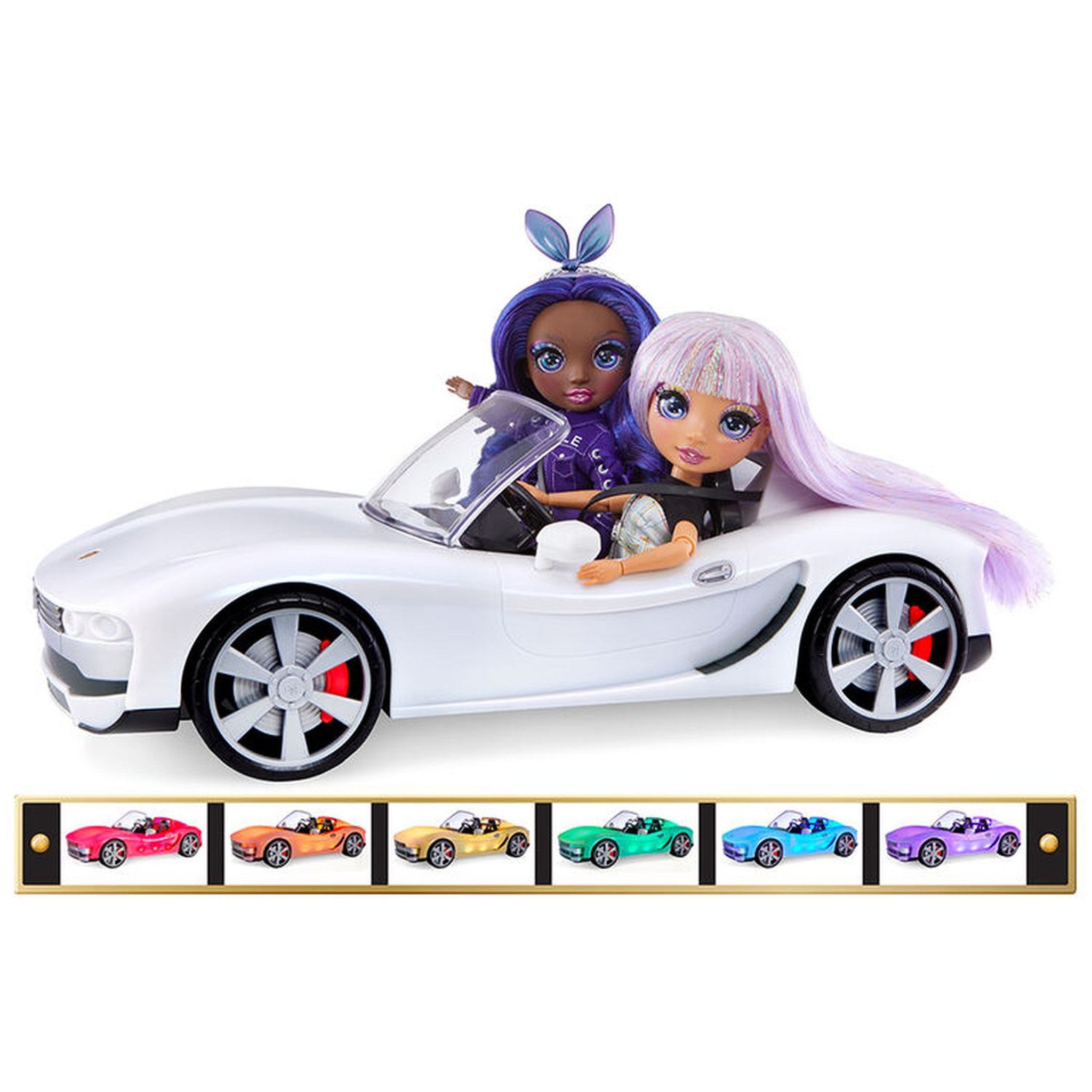 Voir la diapositive 8 : MGA Véhicule - Rainbow High voiture arc-en-ciel