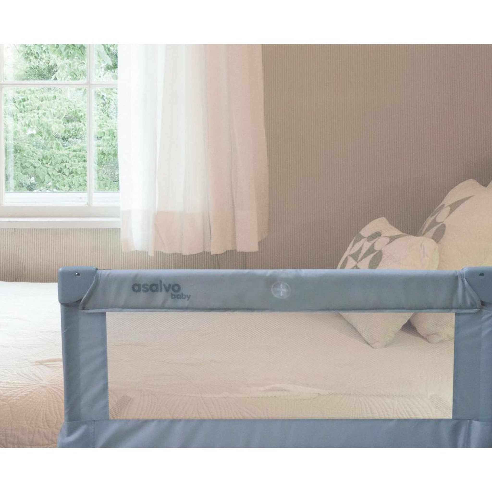 Voir la diapositive 3 : Asalvo Rail de lit 90 cm - couleur gris