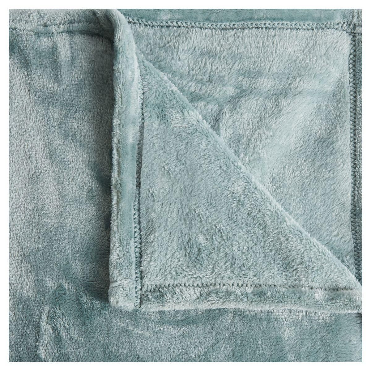 ACTUEL Plaid uni en polyester VELVET