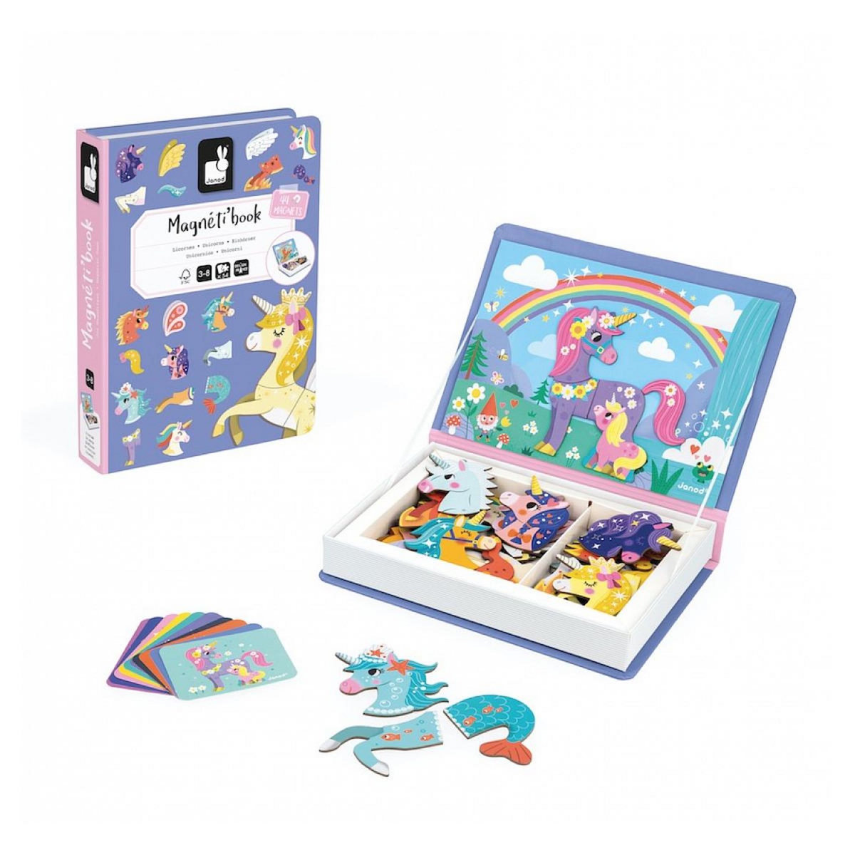 Juratoys-Janod Magneti book Les licornes