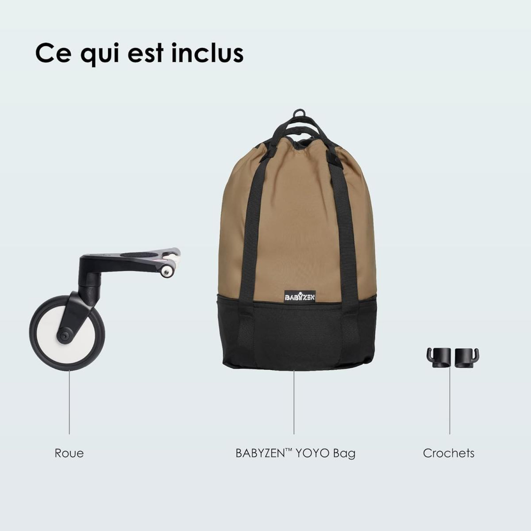 Voir la diapositive 2 : STOKKE Sac BABYZEN YOYO - couleur Caramel
